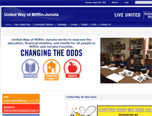 Tablet Screenshot of mjunitedway.org